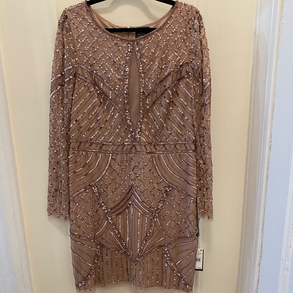 Rose gold beaded dress